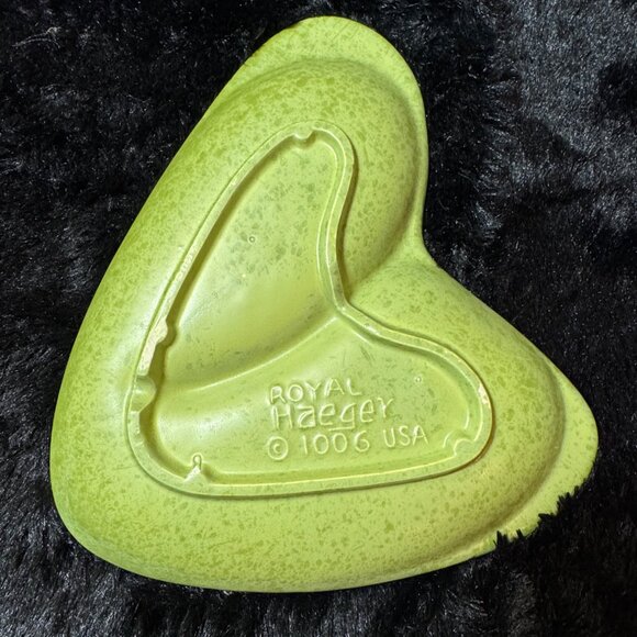 Vintage MCM Royal Haeger Green Ceramic Ashtray  Large Kidney Shape - Picture 2 of 4